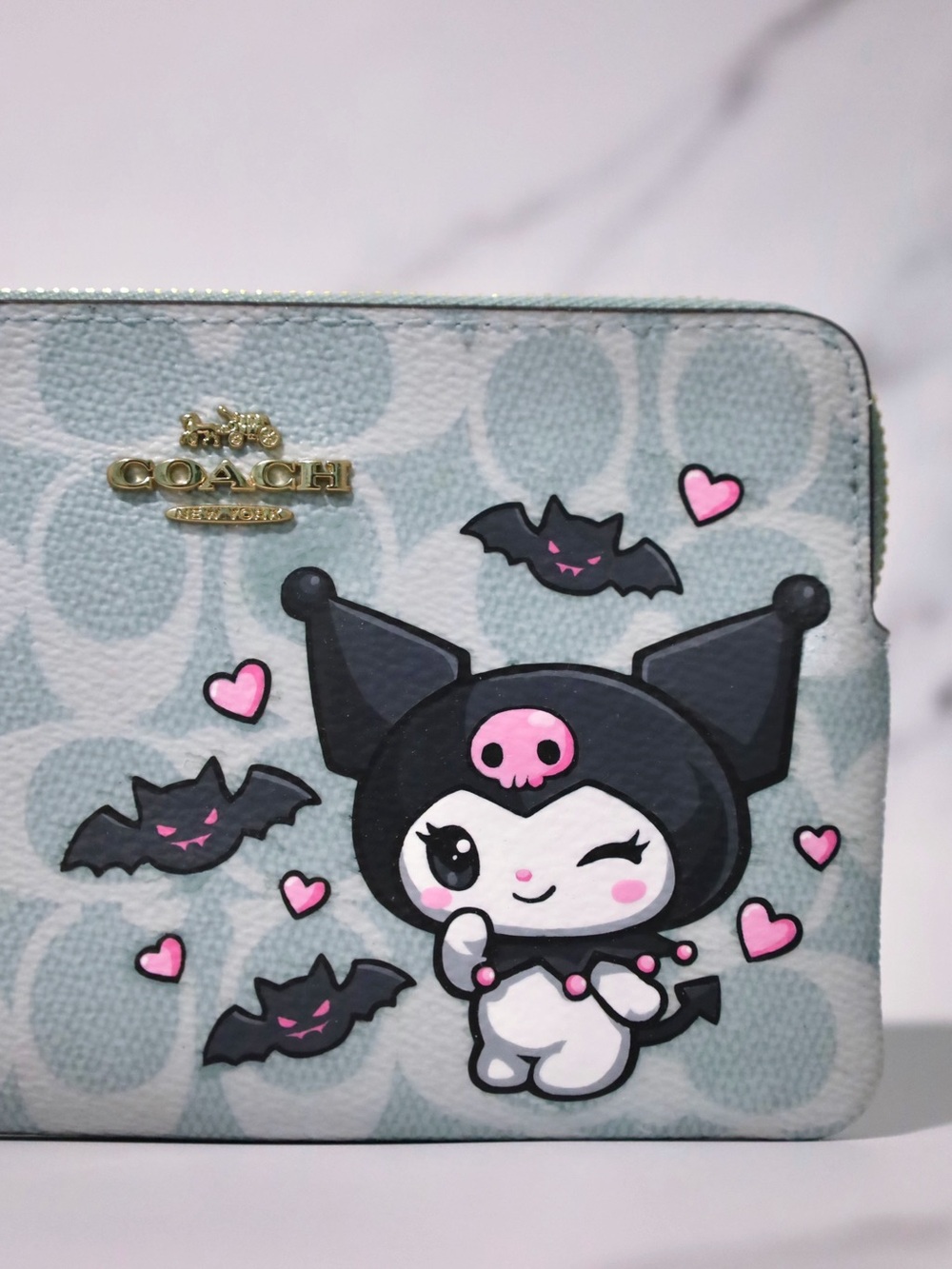 Custom Coach X Kuromi Wristlet 🖤 - Picture 4 of 6